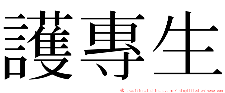 護專生 ming font