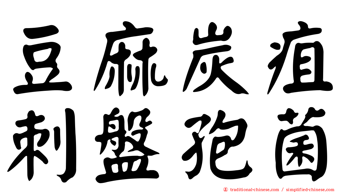 豆麻炭疽刺盤孢菌