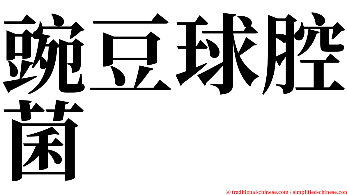 豌豆球腔菌 serif font