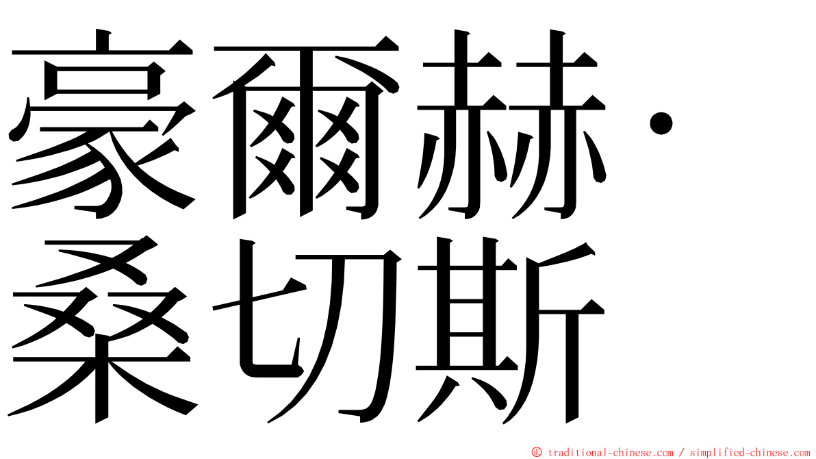 豪爾赫·桑切斯 ming font