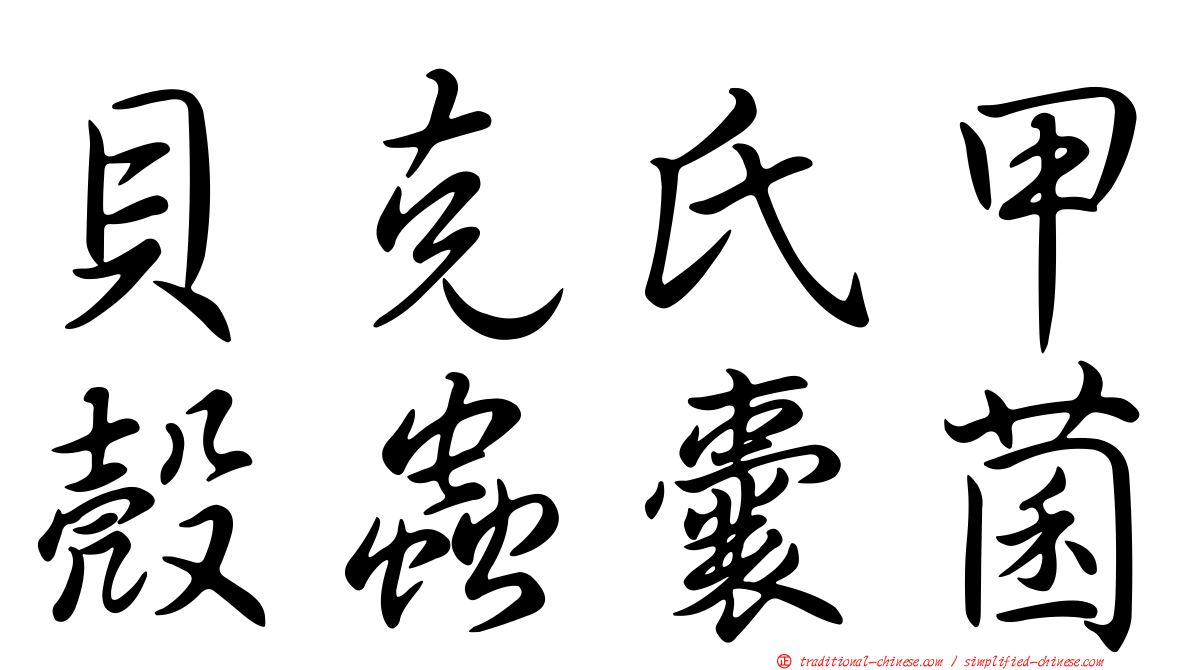 貝克氏甲殼蟲囊菌