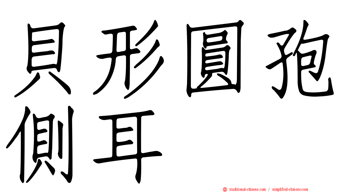 貝形圓孢側耳