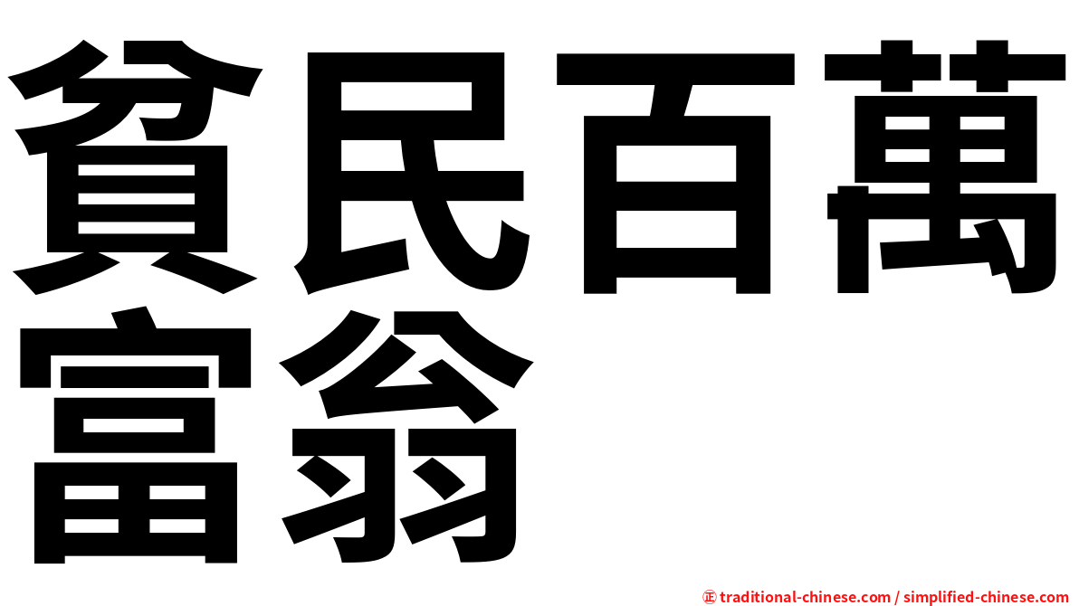 貧民百萬富翁