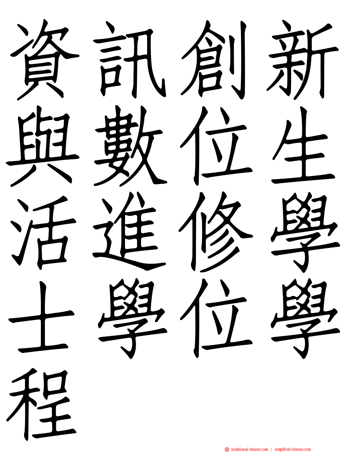 資訊創新與數位生活進修學士學位學程