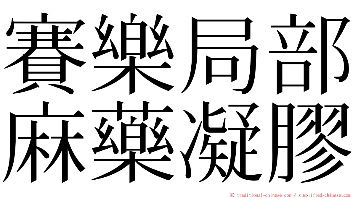 賽樂局部麻藥凝膠 ming font