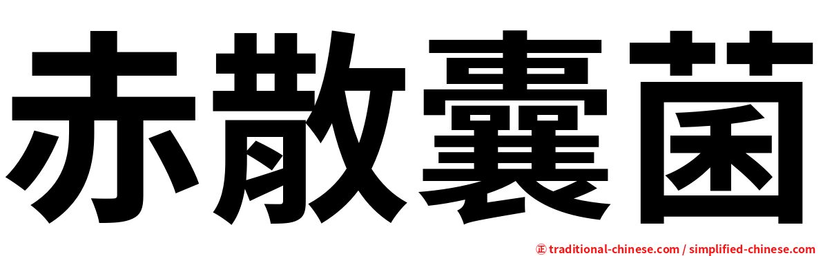 赤散囊菌