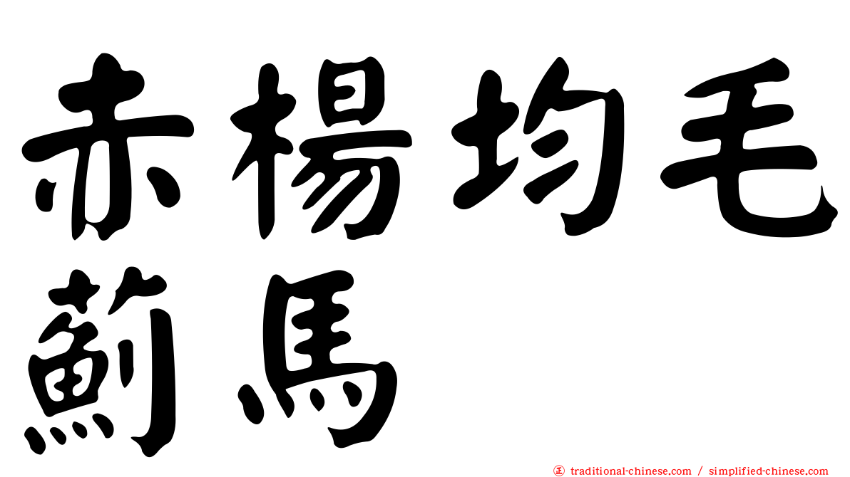 赤楊均毛薊馬