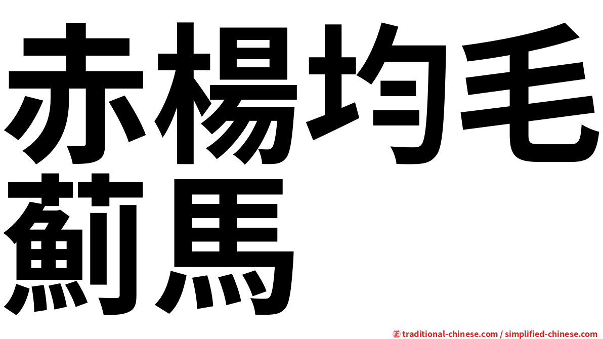 赤楊均毛薊馬