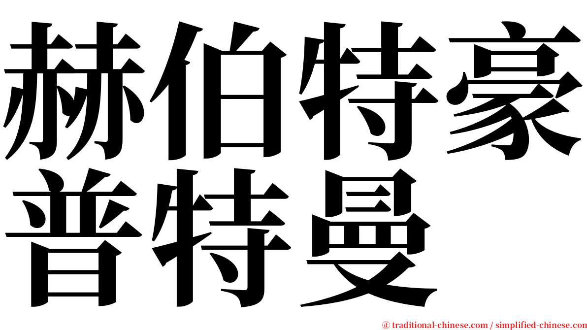 赫伯特豪普特曼 serif font