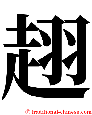 趐 serif font