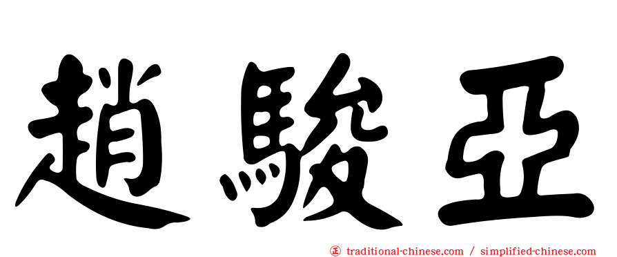 趙駿亞