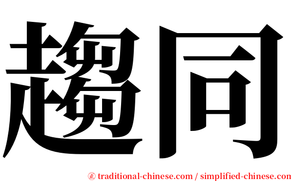 趨同 serif font