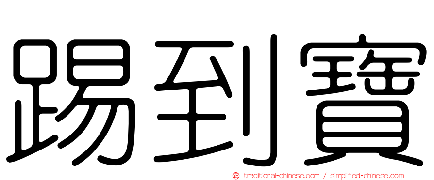 踢到寶