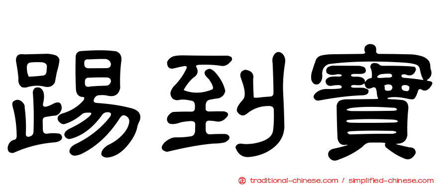 踢到寶