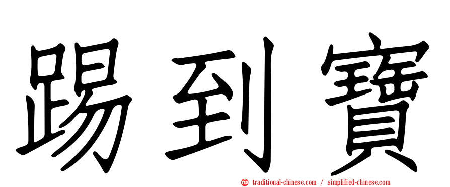 踢到寶