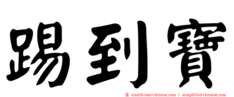 踢到寶