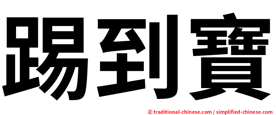 踢到寶