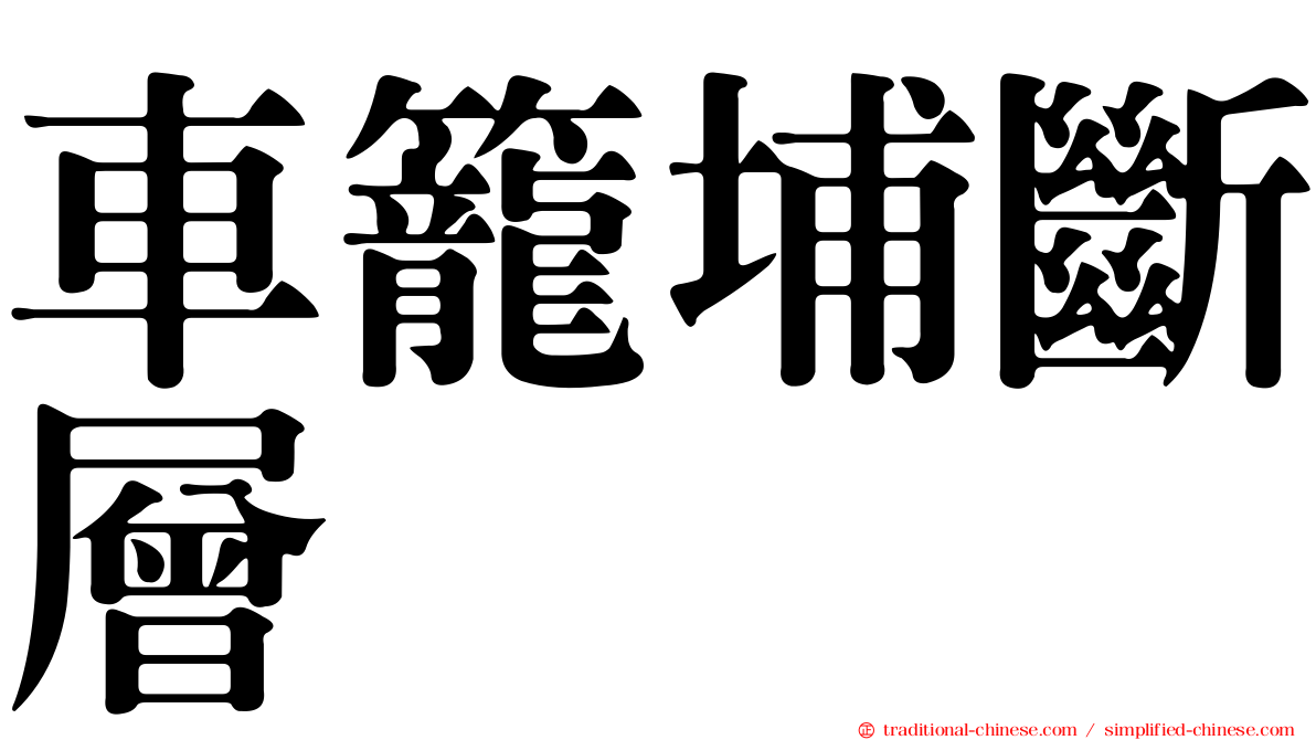 車籠埔斷層