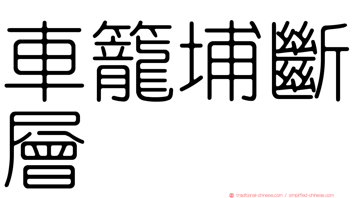 車籠埔斷層