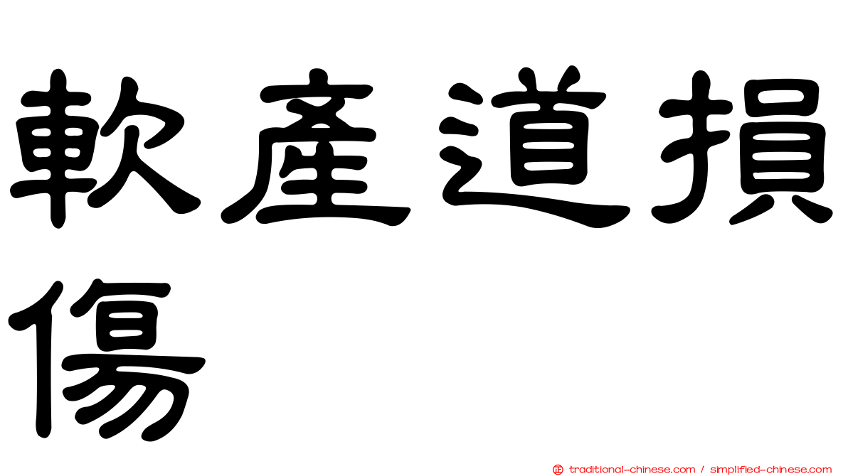 軟產道損傷