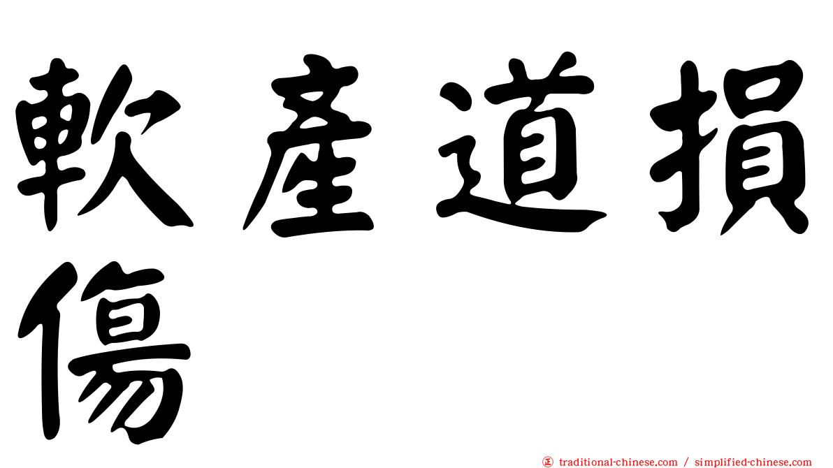 軟產道損傷