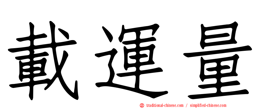 載運量