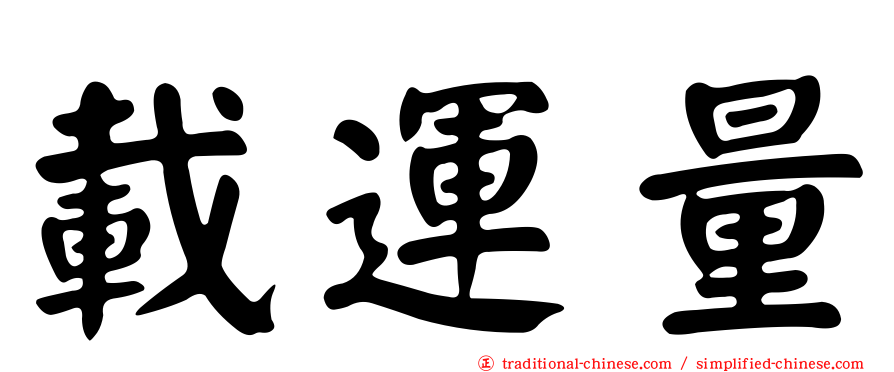 載運量