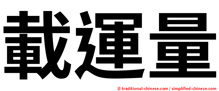 載運量