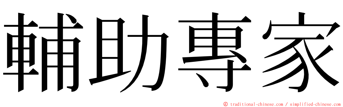 輔助專家 ming font