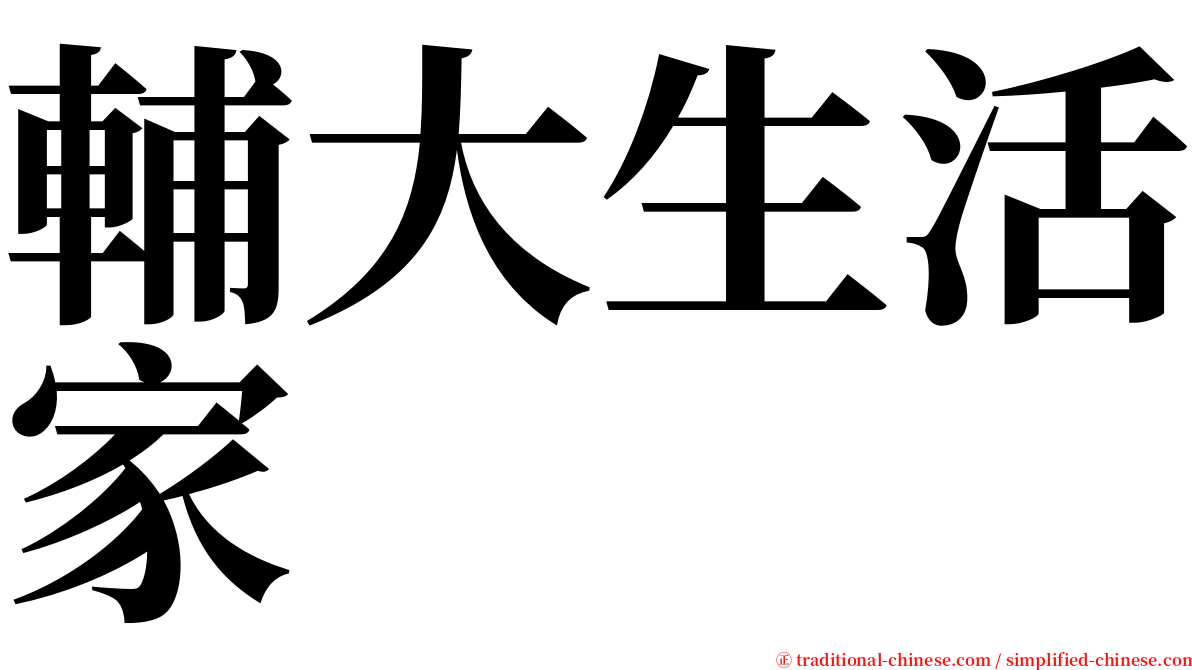 輔大生活家 serif font