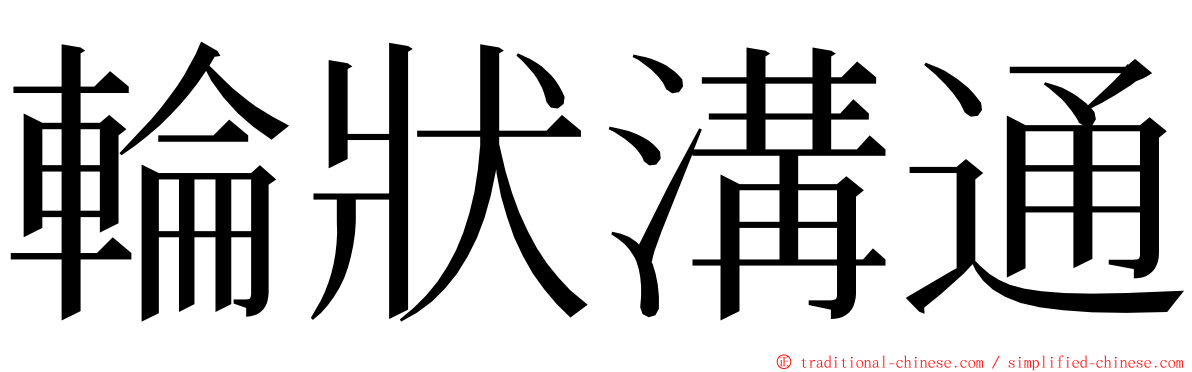 輪狀溝通 ming font