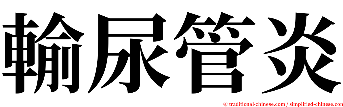 輸尿管炎 serif font