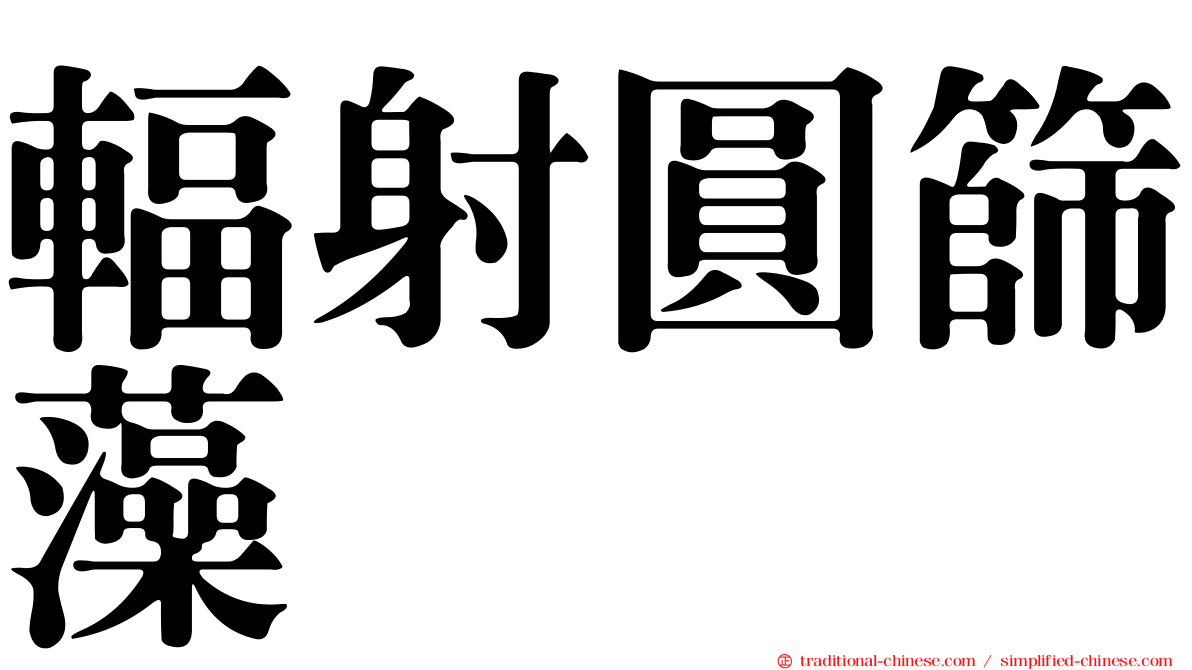 輻射圓篩藻