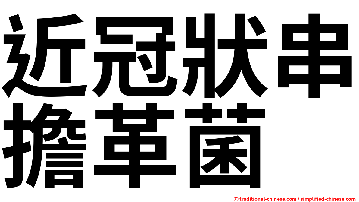 近冠狀串擔革菌