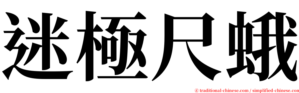 迷極尺蛾 serif font