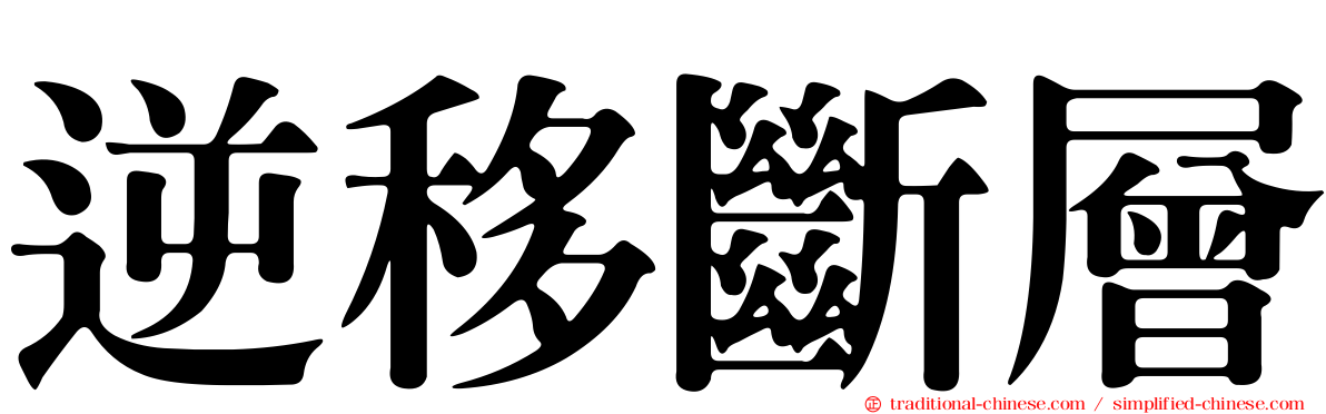 逆移斷層