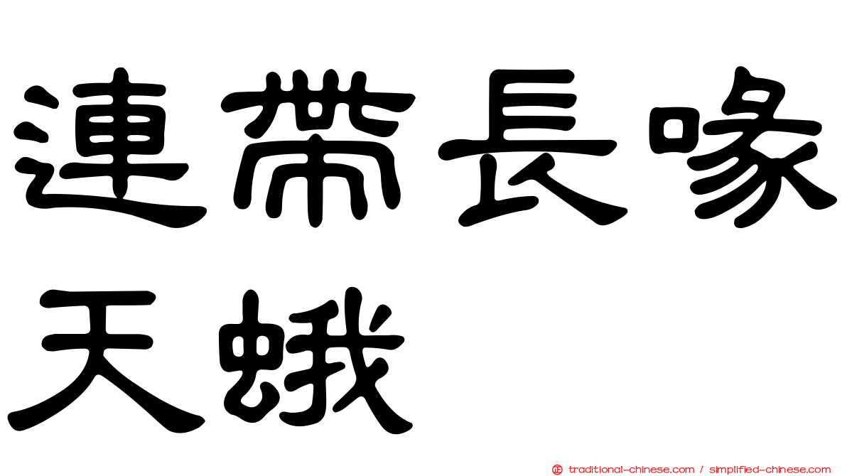 連帶長喙天蛾