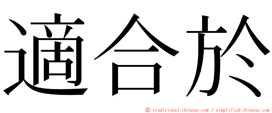 適合於 ming font