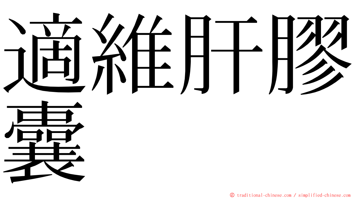 適維肝膠囊 ming font