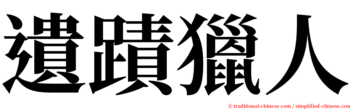 遺蹟獵人 serif font