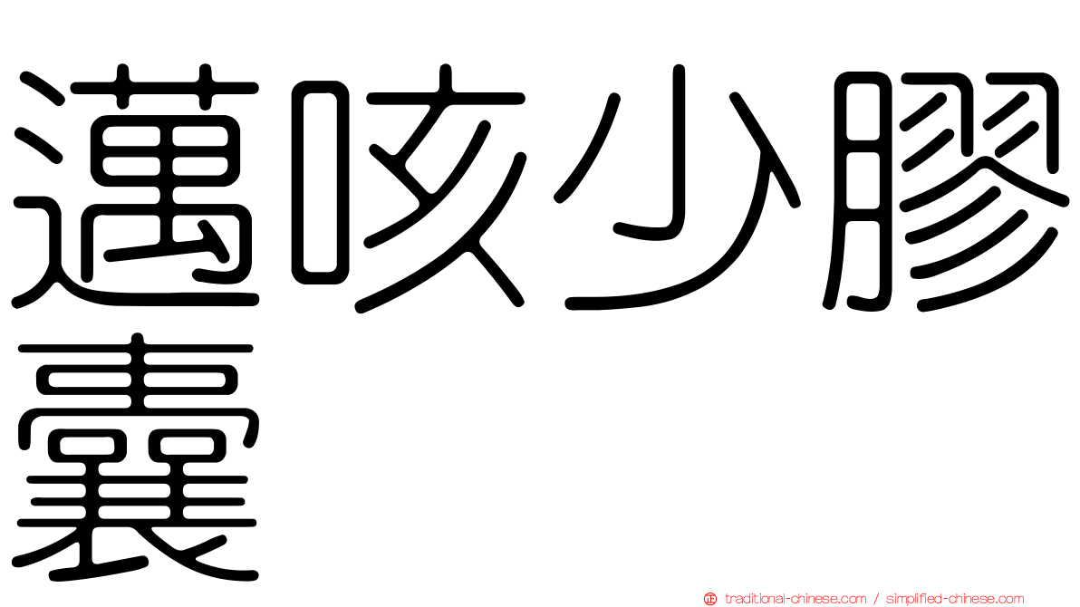 邁咳少膠囊