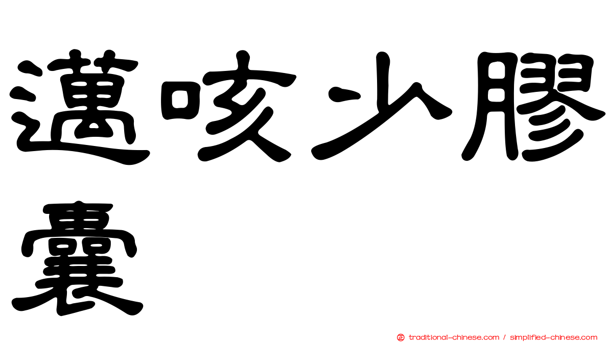 邁咳少膠囊