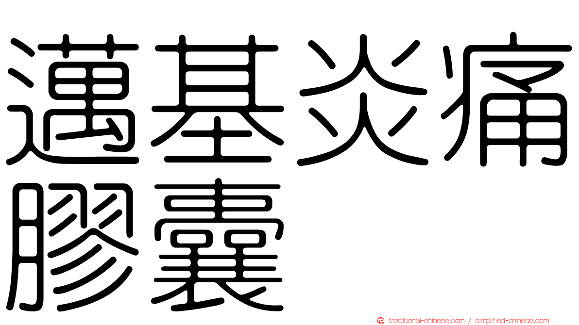 邁基炎痛膠囊