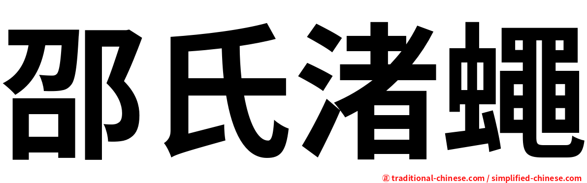 邵氏渚蠅