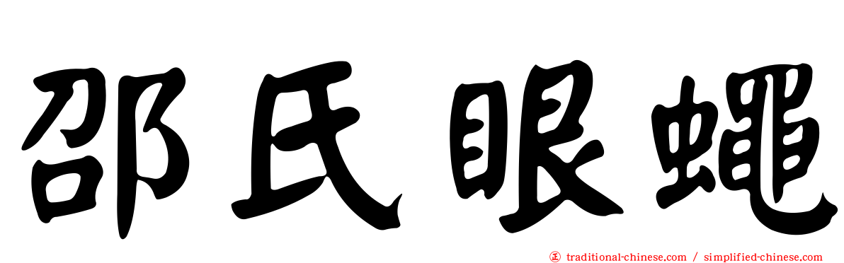 邵氏眼蠅