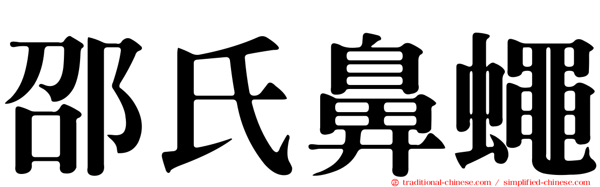 邵氏鼻蠅