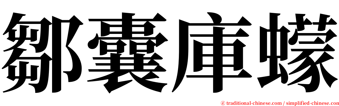 鄒囊庫蠓 serif font