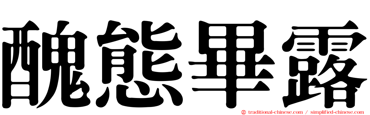 醜態畢露