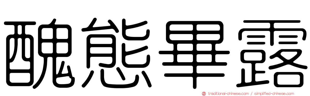 醜態畢露