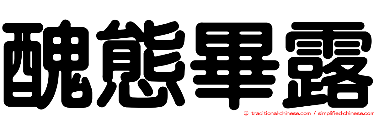 醜態畢露